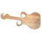 Special cutting board made of natural beech wood FSC model guitar place 2 glasses