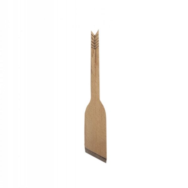 Spatula bevelled thick wood arrow model 