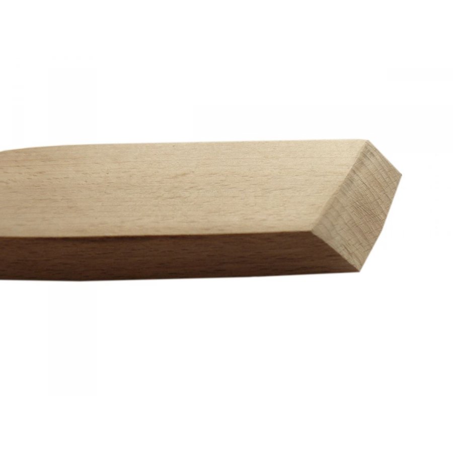 Thick wooden bevelled spatula whale model