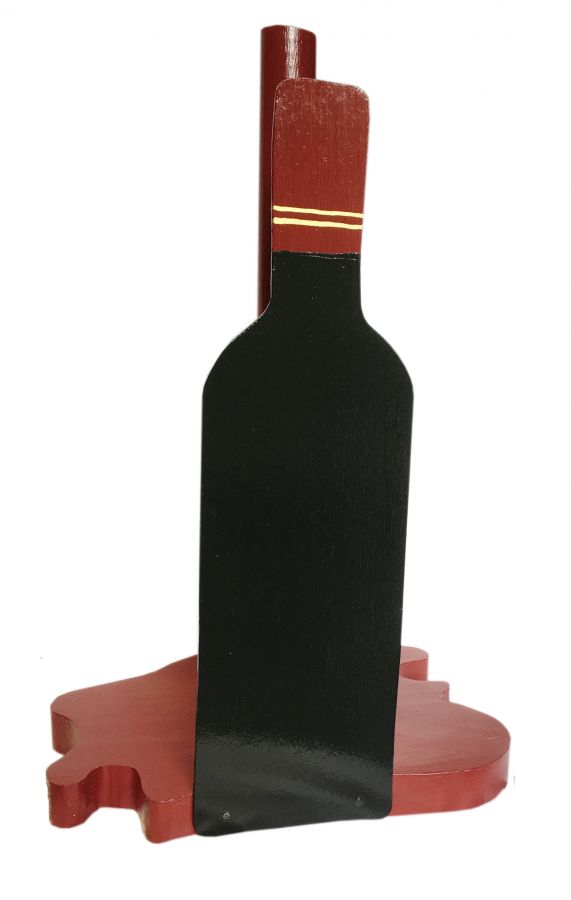 "Wine stain" paper towel holder 