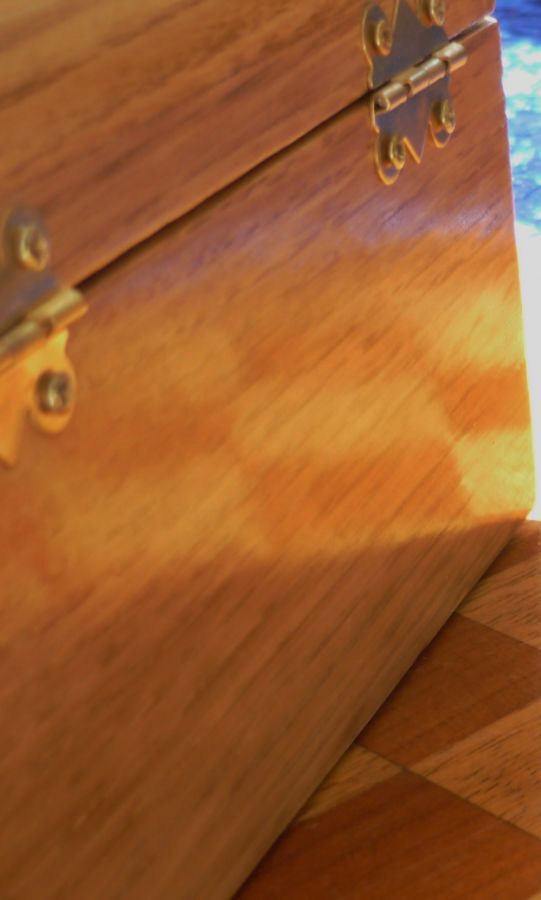 Very Nice Arched Chestnut Wooden Chest From Pyrenees