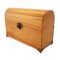 Very Nice Curved Beechwood Chest Aged Look