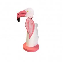 "The pink flamingo" paper towel holder 