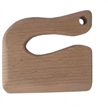 Beech wood knife and its cutting board for children