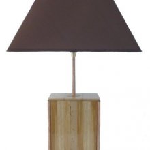 Table Lamp 63 Cm, Noble Wood : Chestnut, Oak, Walnut
