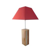 Table Lamp 76 Cm, Noble Wood : Plum, Cherry, Redwood, Beech