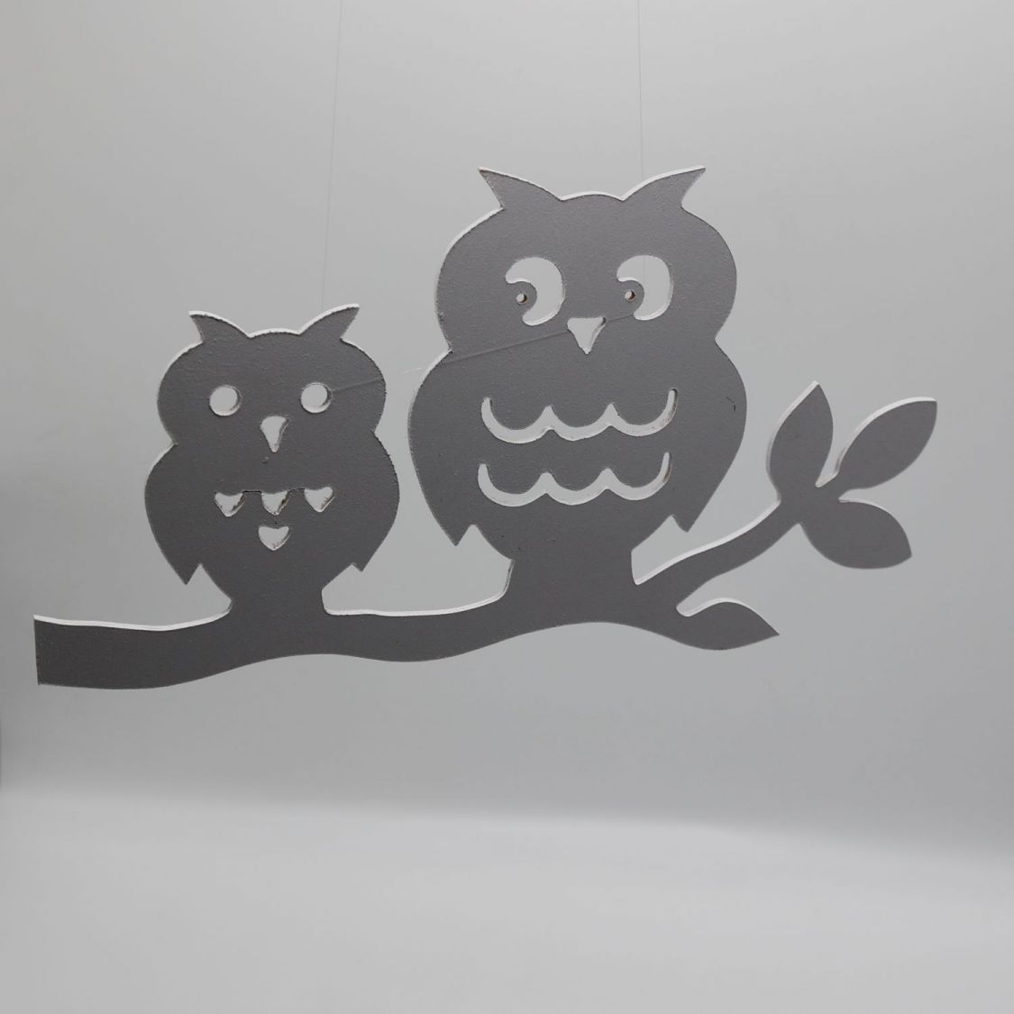  2 owls perched on a branch