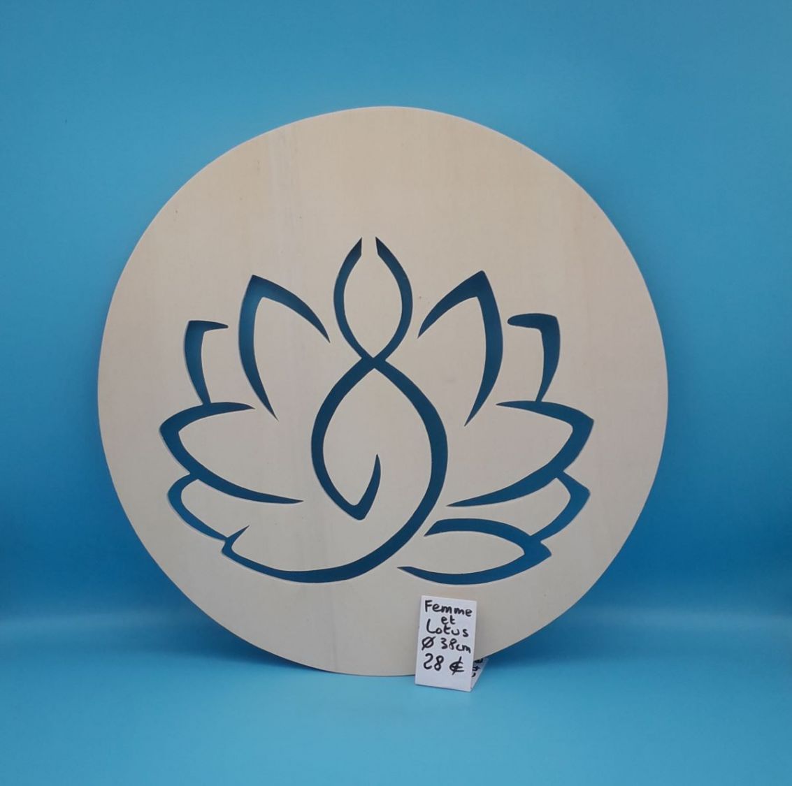 Woman sitting in lotus (small size)