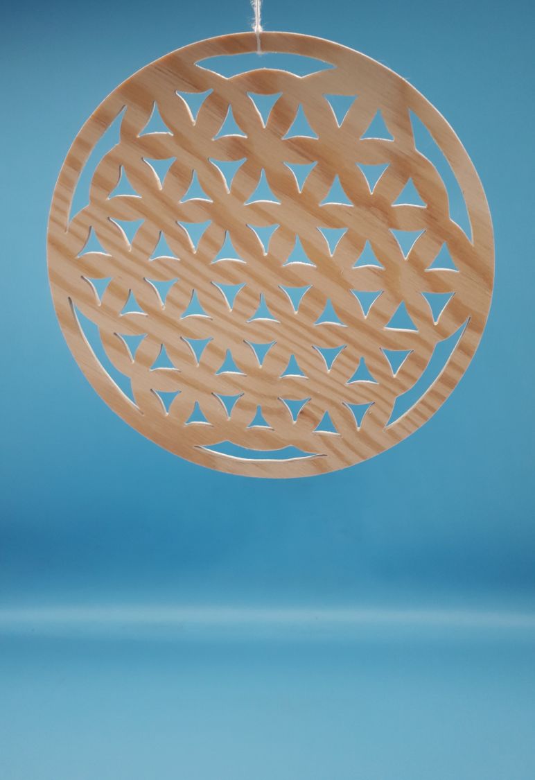 Harmoniously cut flower of life