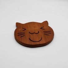 Plate coaster Cat's head