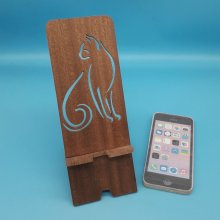 Vertical cell phone holder Cat cut out!