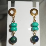 Lapis Lazzuli and Turquoise Earrings 