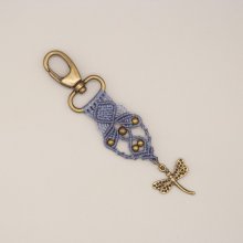 Bag jewel with carabiner key ring to personalize