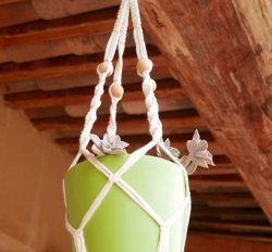 Handmade macramé hangers