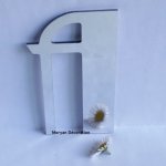 Decorative wall mirror letter BETTY