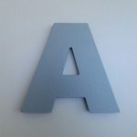 Letter sign ARIAL BLACK