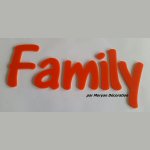 Letter deco Family in plexi , height 20 cm