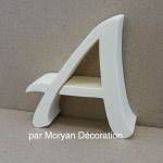 Polystyrene letter LUCIDA HANDWRITING