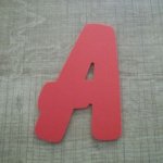 Plastic letter PVC color BALLOON