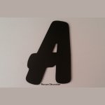 Plastic letter PVC black BALLOON