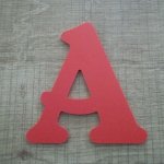 Plastic letter PVC color BELSHAW