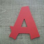 Plastic letter PVC color CANCUN