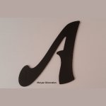 Plastic letter PVC black FELIPE