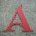 Plastic letter PVC color SHANGRI LA