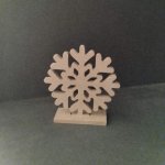 Wooden stand to decorate SNOWFLAKE