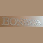 Zinc decorative letter BONHEUR 10 cm