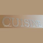 Decorative zinc letters KITCHEN 18 cm