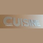 Zinc decorative letter KITCHEN 30 cm