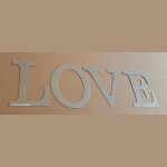 Zinc decorative letter LOVE 10 cm