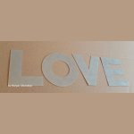 Zinc decorative letter LOVE 20 cm