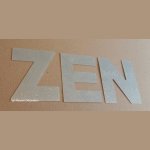 ZEN zinc decorative letter 10 cm