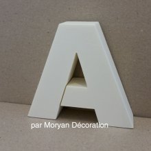 Polystyrene letter ARIAL BLACK