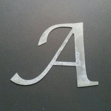 Zinc letter sign LUCIDA CALLIGRAPHY