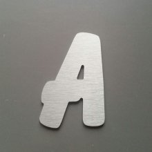 Brushed metal letter BALLOON