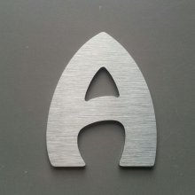 Brushed metal letter HARLEQUIN