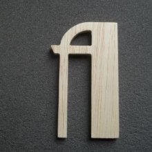 Wooden letter model BETTY BLACK