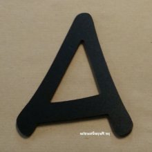 Plastic letter PVC black ANIME