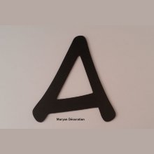 Plastic letter black PVC ANIME ACE