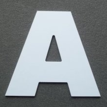 Plastic letter PVC ARIAL BLACK