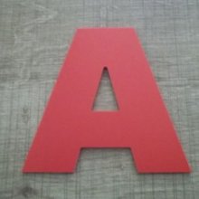 Plastic letter PVC color ARIAL BLACK