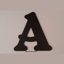 Plastic letter PVC black BELSHAW