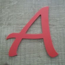 Plastic letter PVC color LUCIDA HANDWRITING