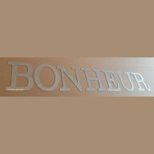 Zinc decorative letter BONHEUR 20 cm