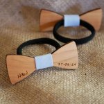 Customizable hair accessory Bow tie on elastic