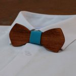 French wooden bow tie for men 'le rablé' small size and customizable
