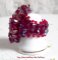 Orchid ring with facets and spinning tops in Swarovski crystal